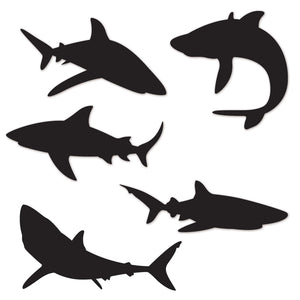 Bulk Shark Silhouettes (12 Pkgs Per Case) by Beistle