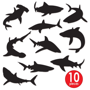 Bulk Shark Silhouettes (12 Pkgs Per Case) by Beistle