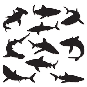 Beistle Shark Party Silhouettes (10/Pkg)
