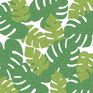 Bulk Tropical Palm Leaf Del Sparkle Confetti (12 Packages) by Beistle