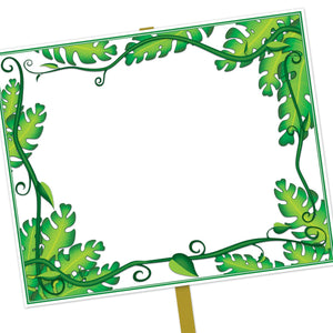 Bulk Blank Jungle Yard Sign (Case of 6) by Beistle