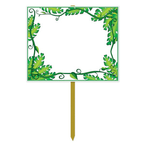 Beistle Blank Jungle Party Yard Sign