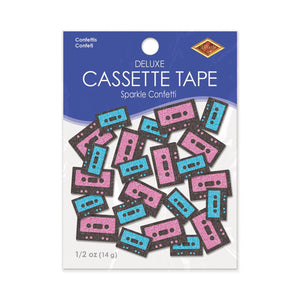 Bulk Cassette Tape Deluxe Sparkle Confetti (12 Packages) by Beistle