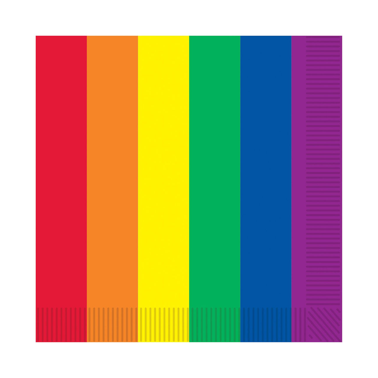 Beistle Rainbow Beverage Party Napkins (12 Per Case)