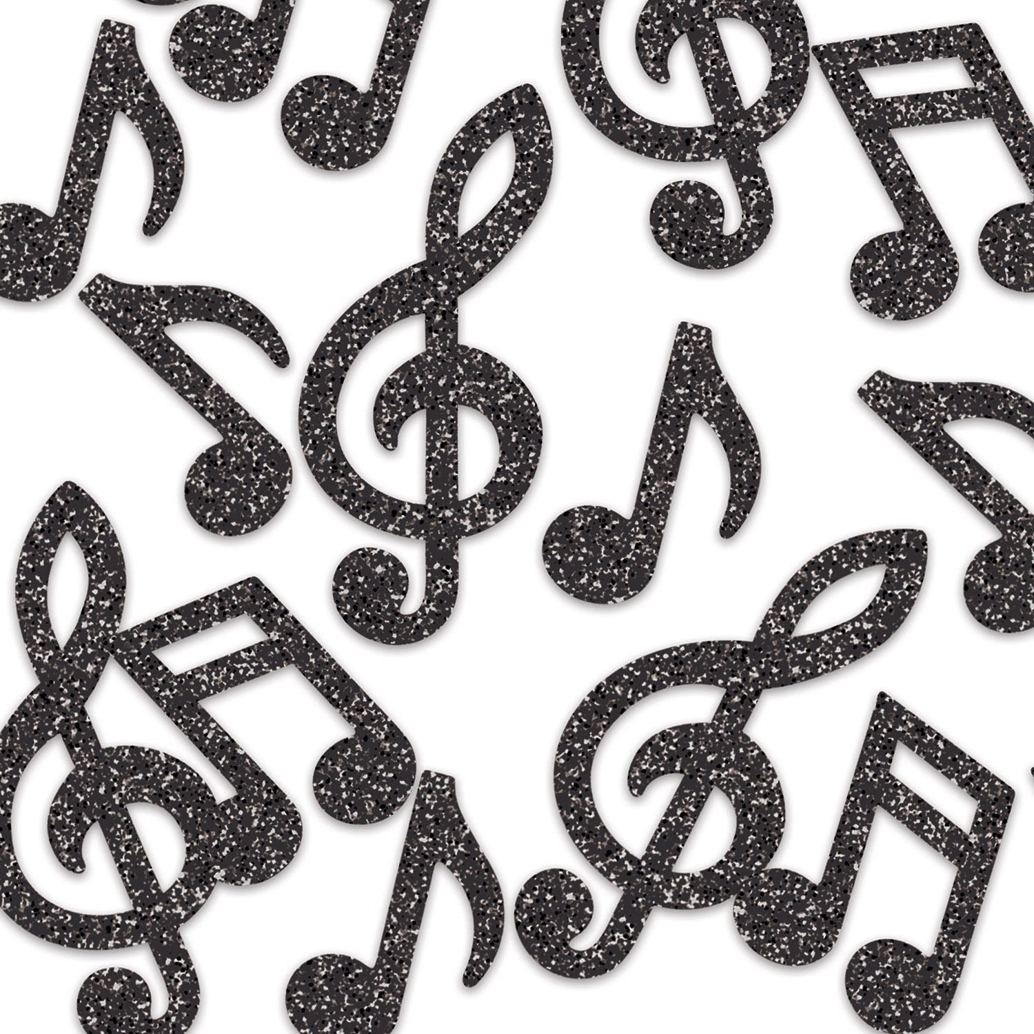 Musical Note Deluxe Party Sparkle Confetti - black (0.5 Oz/Pkg)