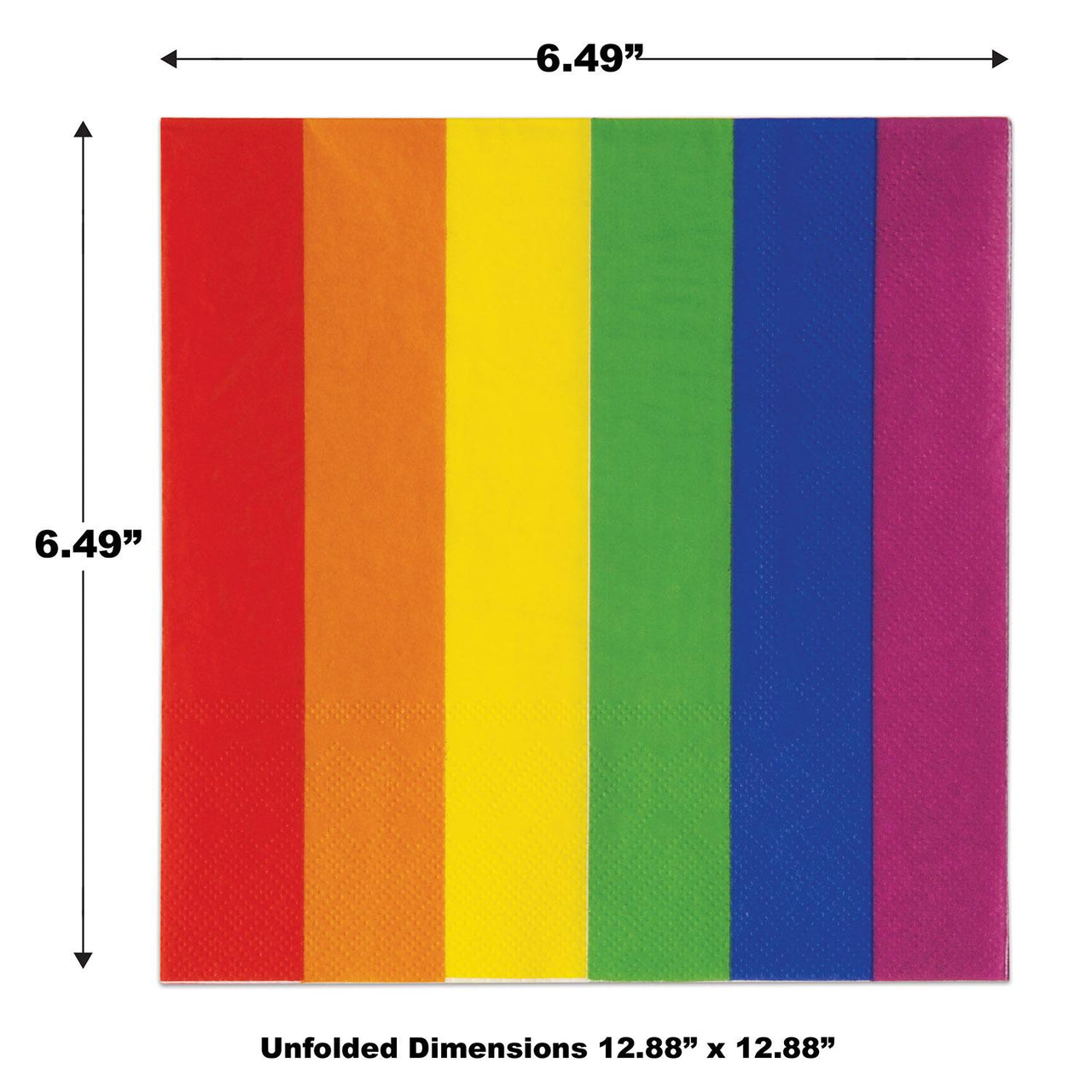 Bulk Rainbow Luncheon Napkins (Case of 192) by Beistle