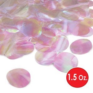 Bulk Metallic Deluxe Dot Confetti - opalescent (12 Packages) by Beistle