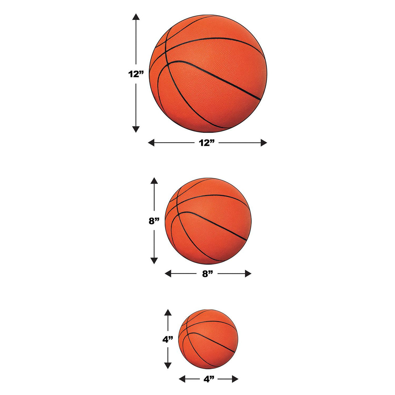 Bulk Basketball Cutouts (Case of 240) by Beistle