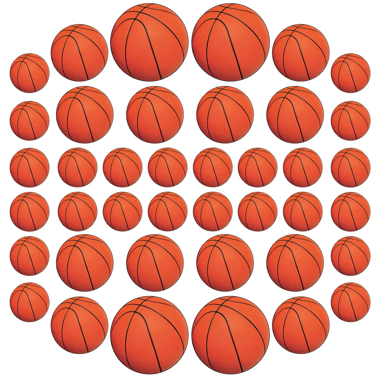 Bulk Basketball Cutouts (Case of 240) by Beistle