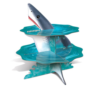 Bulk Shark Cupcake Stand (Case of 12) by Beistle