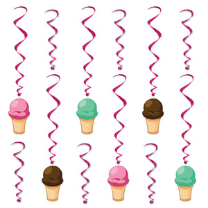 Beistle Ice Cream Party Whirls (Case of 72)