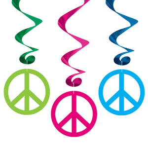 Bulk Peace Sign Whirls (Case of 72) by Beistle