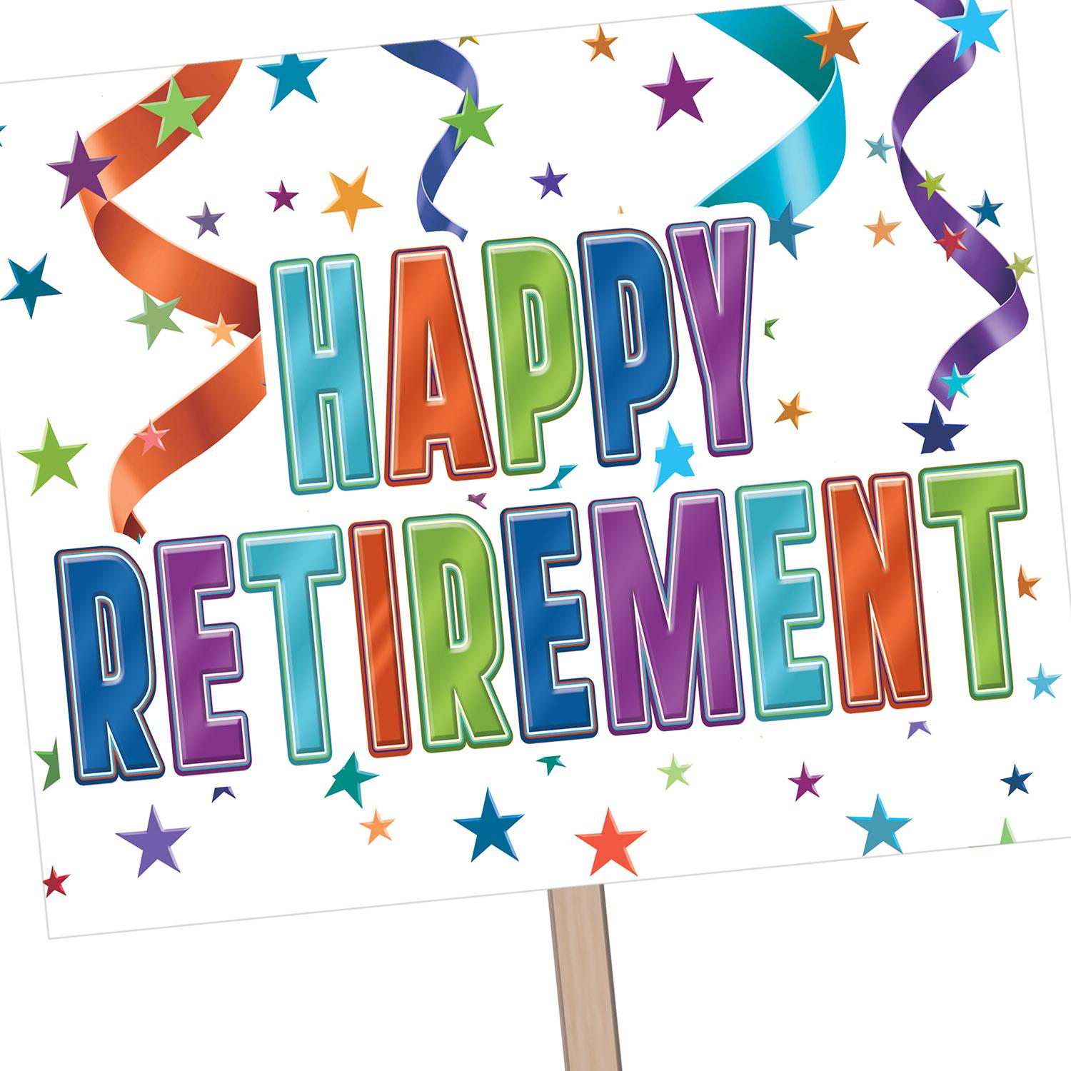 Beistle Happy Retirement Party Yard Sign