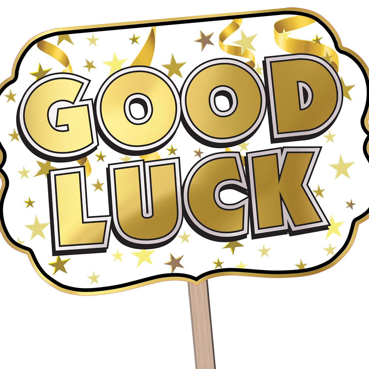 Bulk Foil Good Luck Yard Sign (Case of 6) by Beistle
