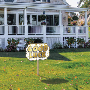 Bulk Foil Good Luck Yard Sign (Case of 6) by Beistle