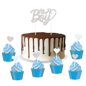Bulk It's A Boy Cake Topper (Case of 12) by Beistle