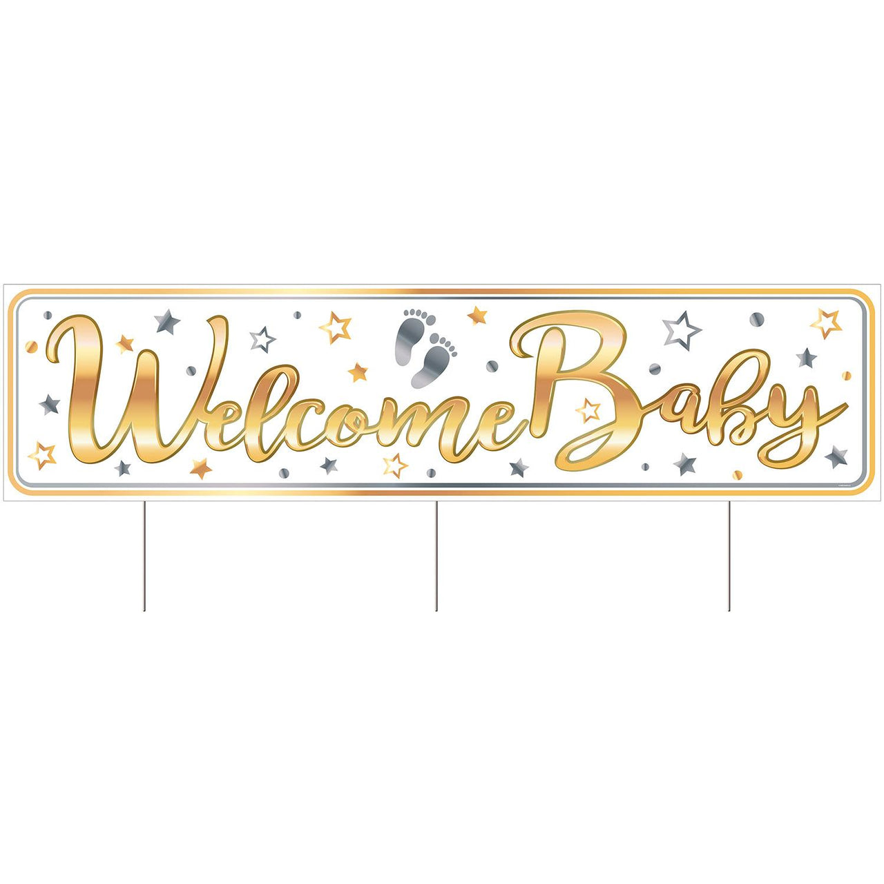 Beistle Plastic Jumbo Welcome Baby Yard Sign