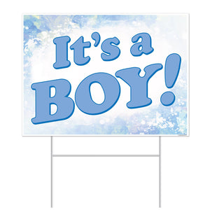 Beistle Plastic It's A Boy! Yard Sign