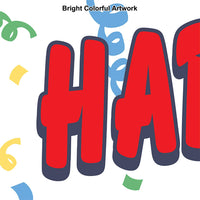 Bulk Plastic Happy Birthday Yard Sign (Case of 6) by Beistle