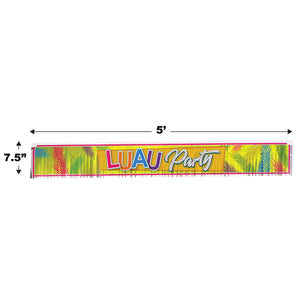 Bulk Metallic Luau Party Fringe Banner (Case of 12) by Beistle