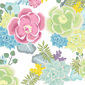 Bulk Succulents Tablecover (Case of 12) by Beistle