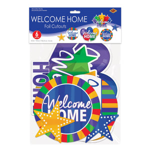 Bulk Foil Welcome Home Cutouts (Case of 72) by Beistle