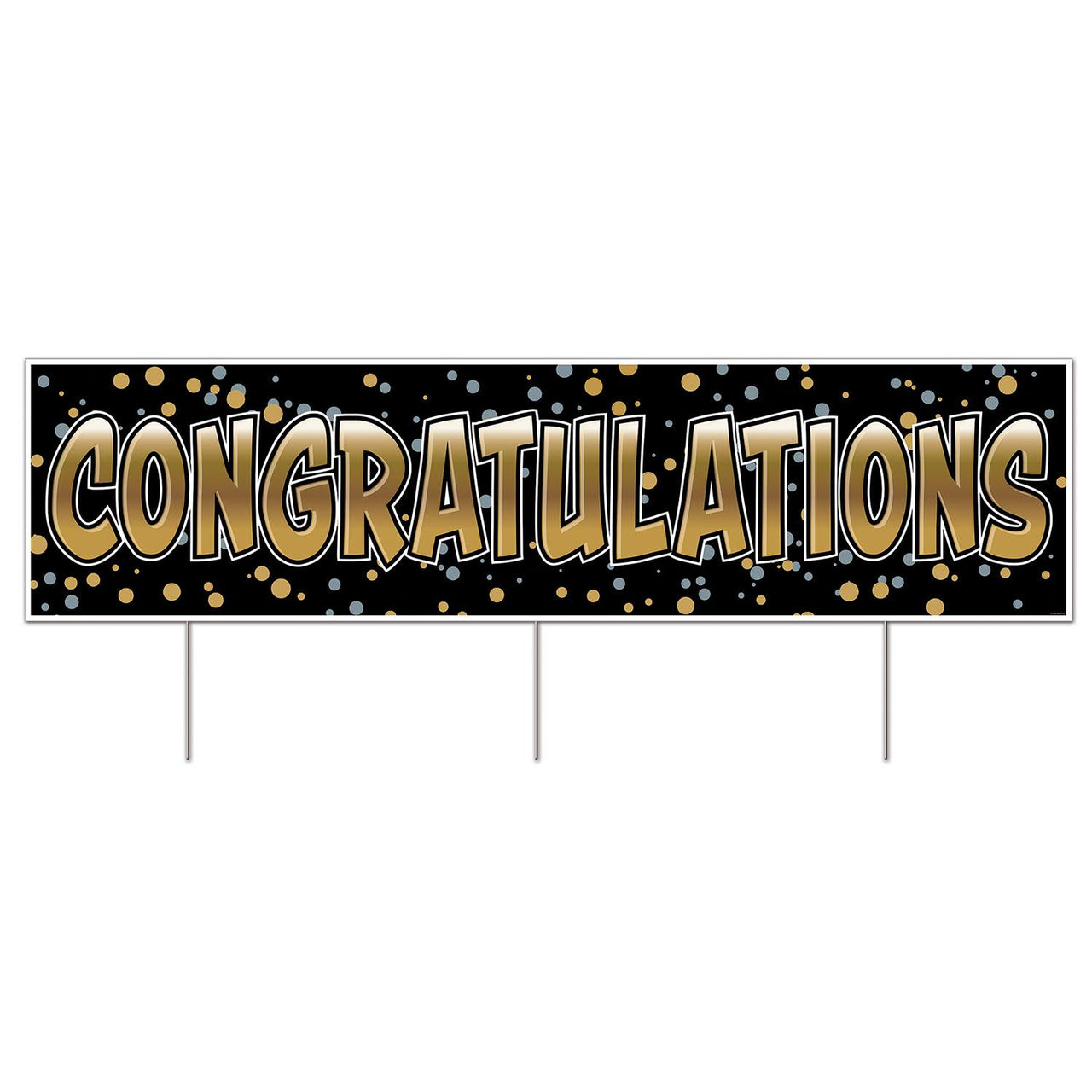 Beistle Plastic Jumbo "Congratulations" Party Yard Sign