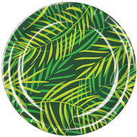 Beistle Luau Party Palm Leaf Paper Plates 9 inch, 8/Pkg