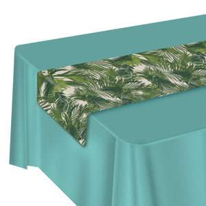 Bulk Palm Leaf Fabric Table Runner (Case of 12) by Beistle