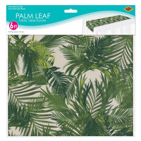 Bulk Palm Leaf Fabric Table Runner (Case of 12) by Beistle