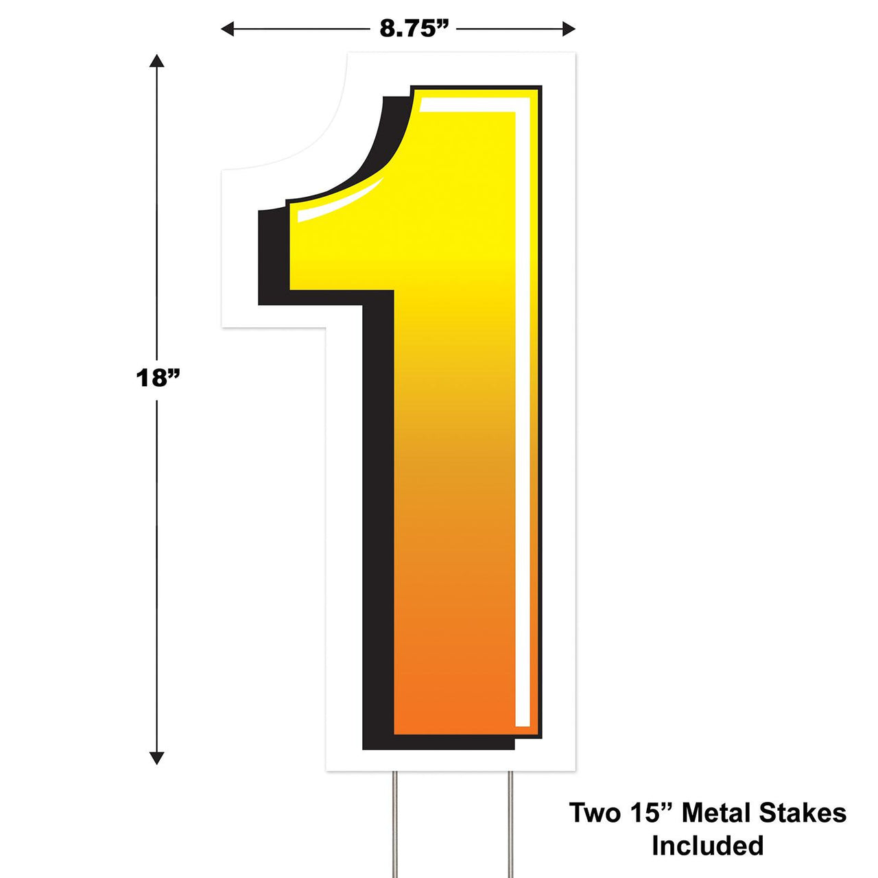 Bulk Plastic 1 Yard Sign (Case of 3) by Beistle