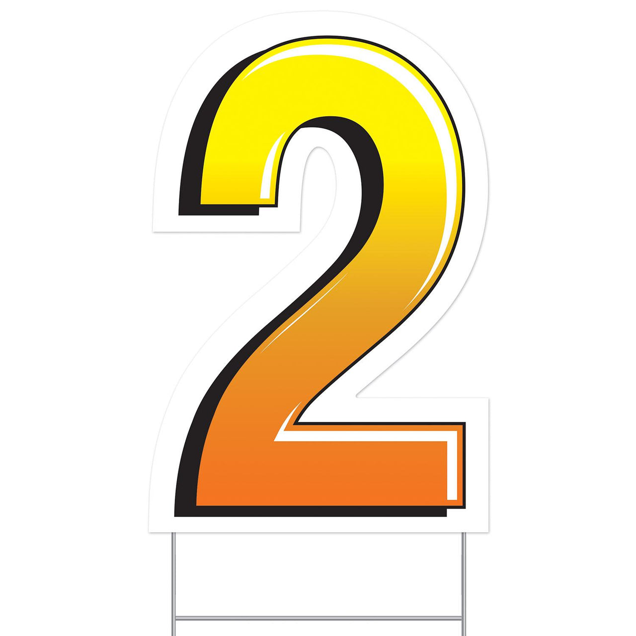 Beistle Plastic 2 Party Yard Sign