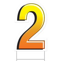 Beistle Plastic 2 Party Yard Sign