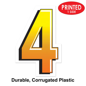 Bulk Plastic 4 Yard Sign (Case of 3) by Beistle