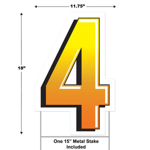 Bulk Plastic 4 Yard Sign (Case of 3) by Beistle