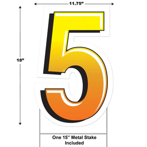 Bulk Plastic 5 Yard Sign (Case of 3) by Beistle