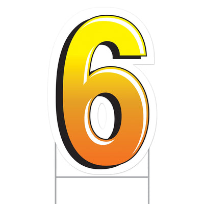 Beistle Plastic 6 Party Yard Sign
