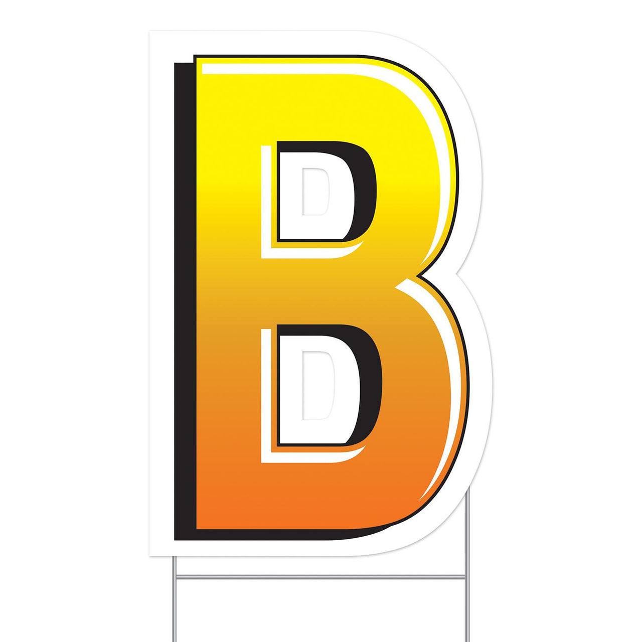 Beistle Plastic B Party Yard Sign