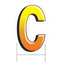 Beistle Plastic C Party Yard Sign