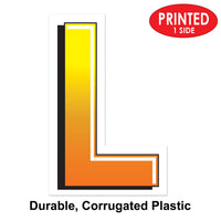 Bulk Plastic L Yard Sign (Case of 3) by Beistle