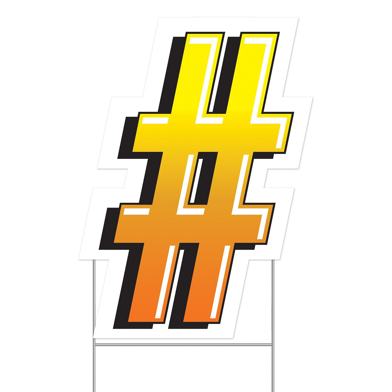 Beistle Plastic Number Sign Party Yard Sign