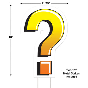 Bulk Plastic Question Mark Yard Sign (Case of 3) by Beistle