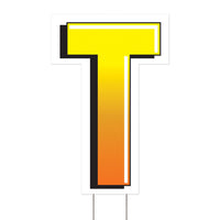 Beistle Plastic T Party Yard Sign