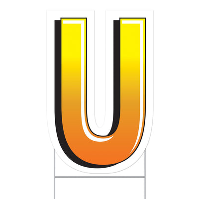 Beistle Plastic U Party Yard Sign