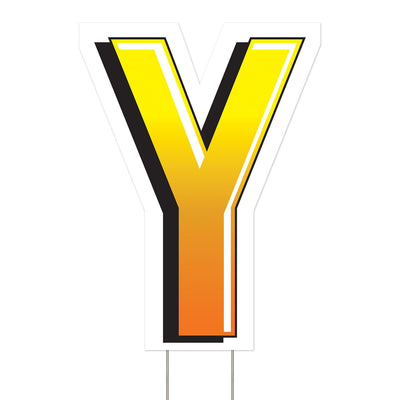 Beistle Plastic Y Party Yard Sign
