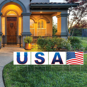 Bulk Plastic USA Yard Sign (Case of 6) by Beistle