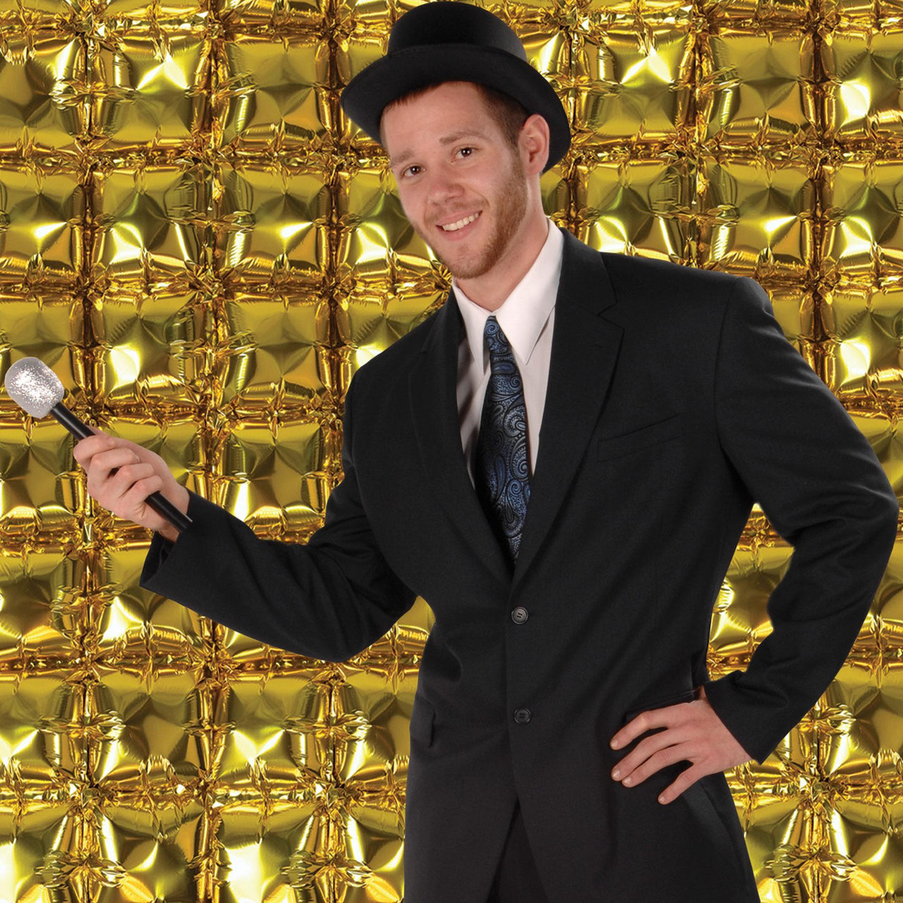 Bulk Gold Foil Balloon Backdrops (12 Pkgs Per Case) by Beistle