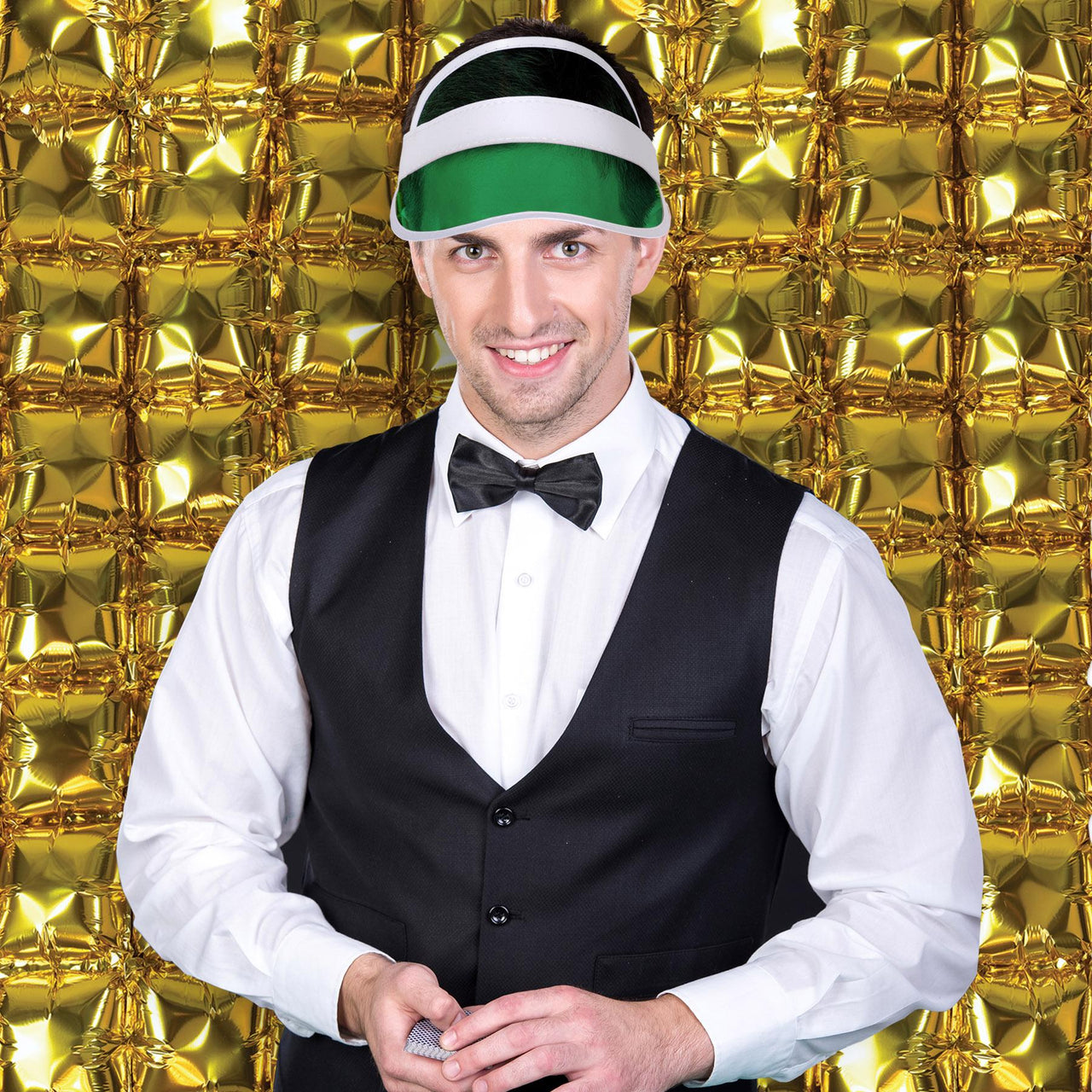 Bulk Gold Foil Balloon Backdrops (12 Pkgs Per Case) by Beistle