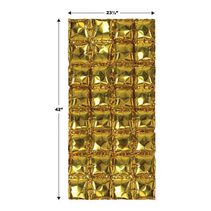 Bulk Gold Foil Balloon Backdrops (12 Pkgs Per Case) by Beistle