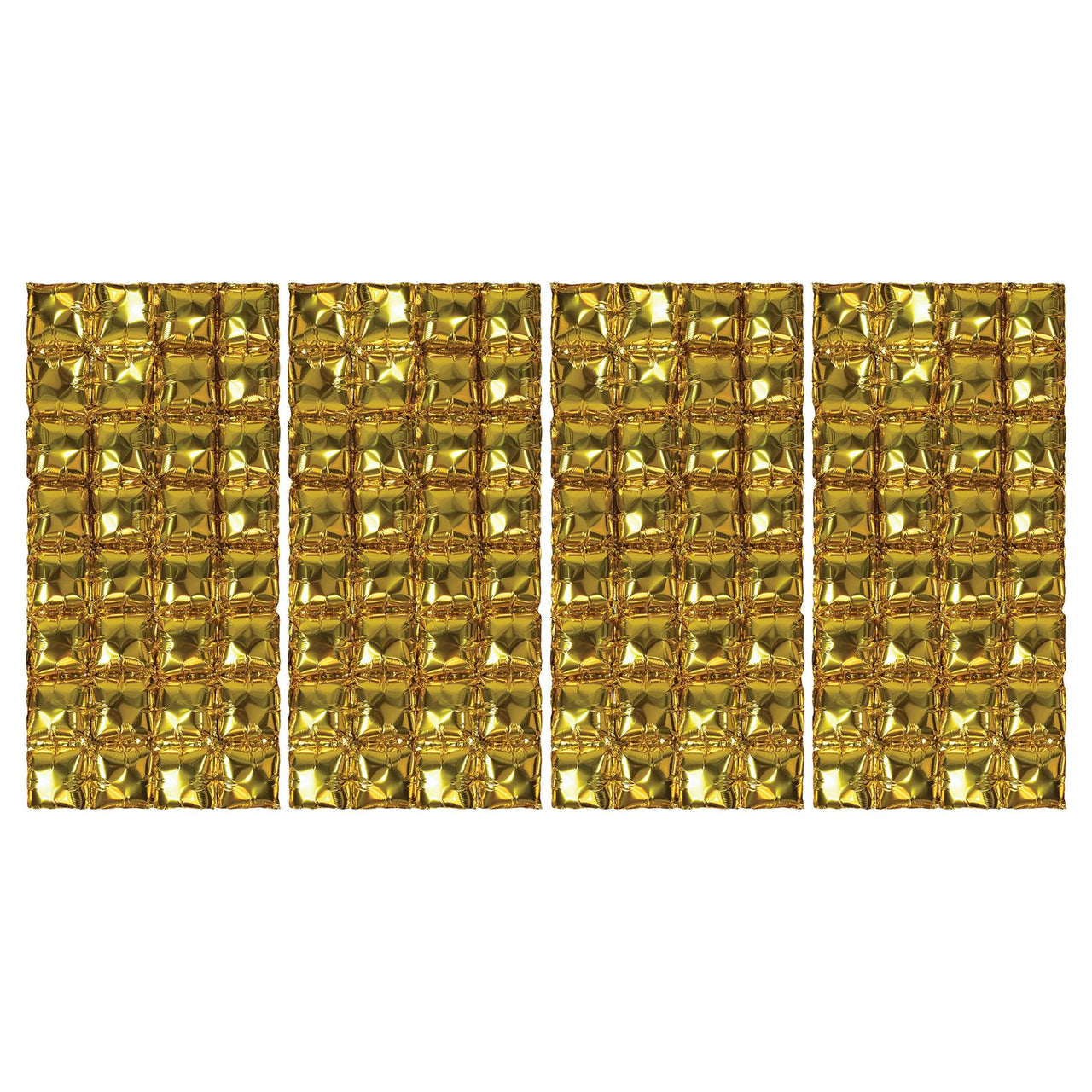 Bulk Gold Foil Balloon Backdrops (12 Pkgs Per Case) by Beistle